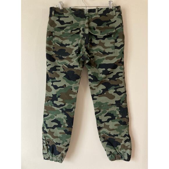 NILI LOTAN French Camo Military Pants Joggers Cropped Patch Pocket 4 - Picture 9 of 11